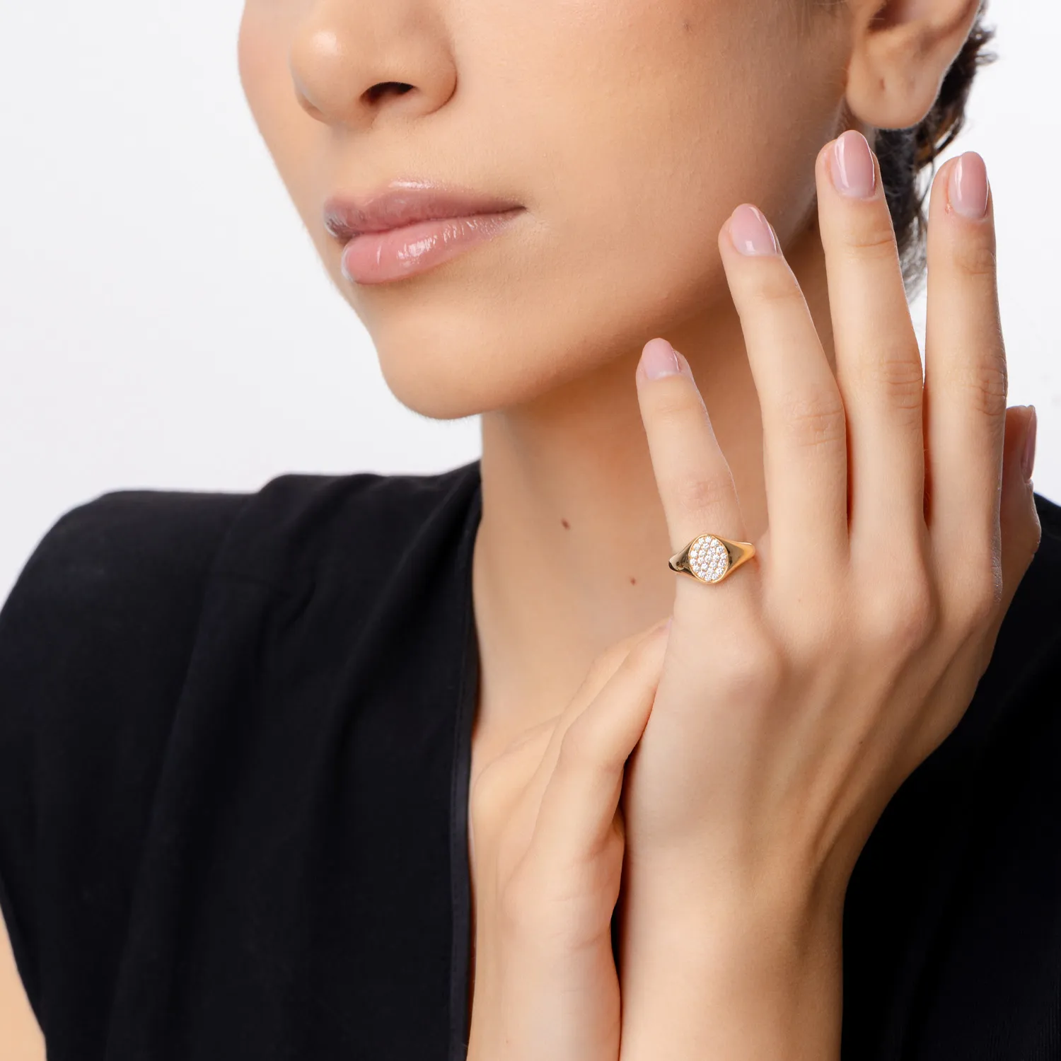 Rose gold ring with 0.29ct diamonds