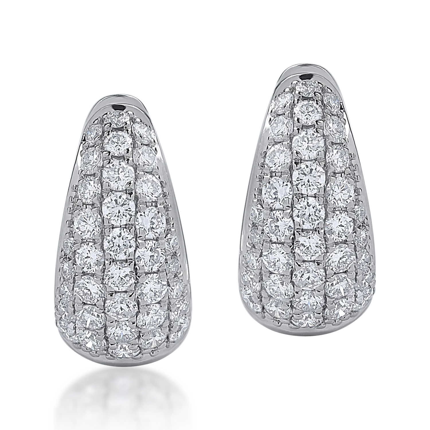 White gold earrings with 0.94ct diamonds