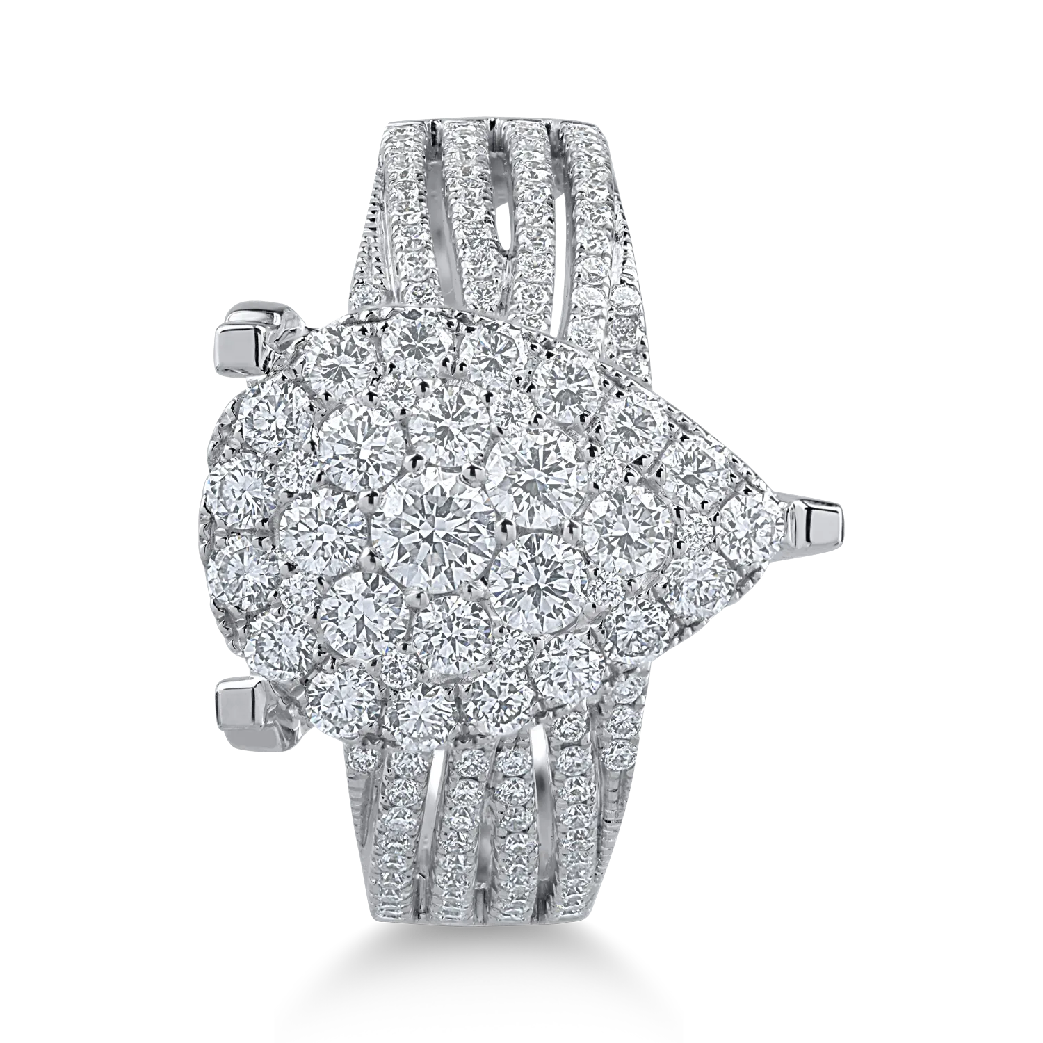 White gold ring with 1.27ct diamonds