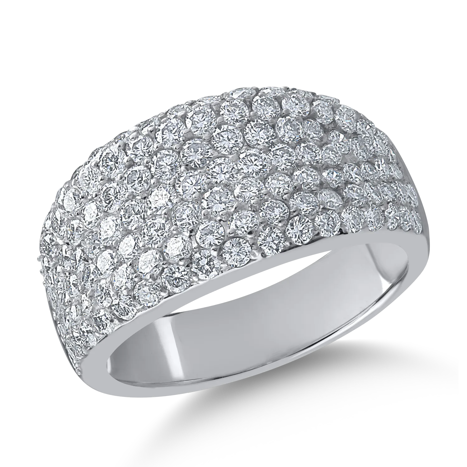 White gold ring with 1.94ct diamonds