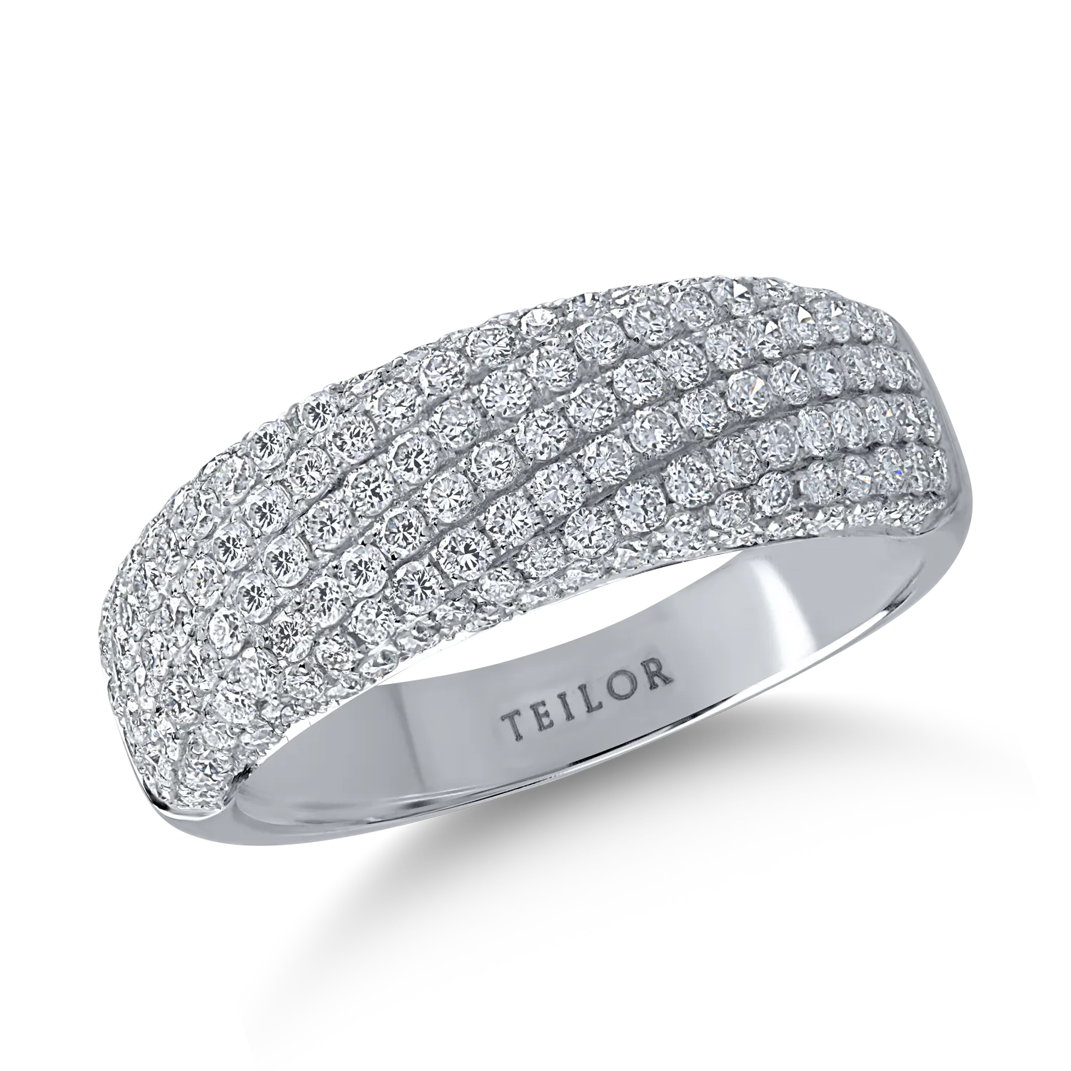 Inel din aur alb cu diamante de 0.95ct-155852