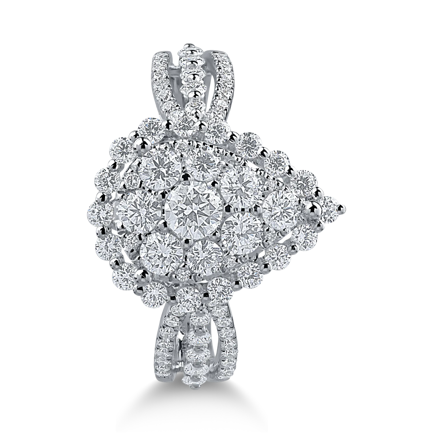 Inel din aur alb cu diamante de 1.09ct