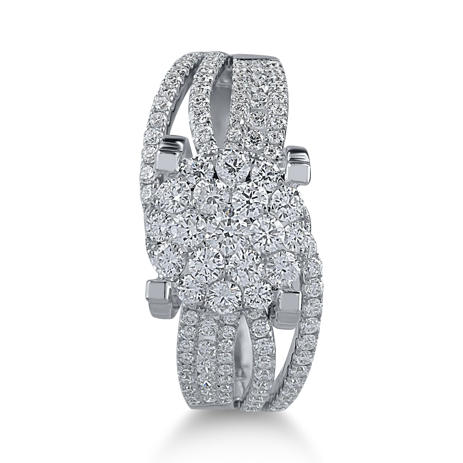 Inel din aur alb cu diamante de 1.11ct