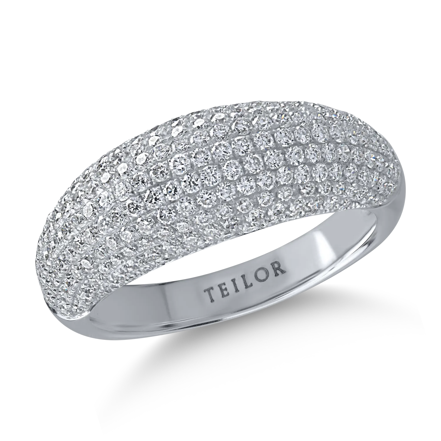 White gold ring with 1.39ct diamonds