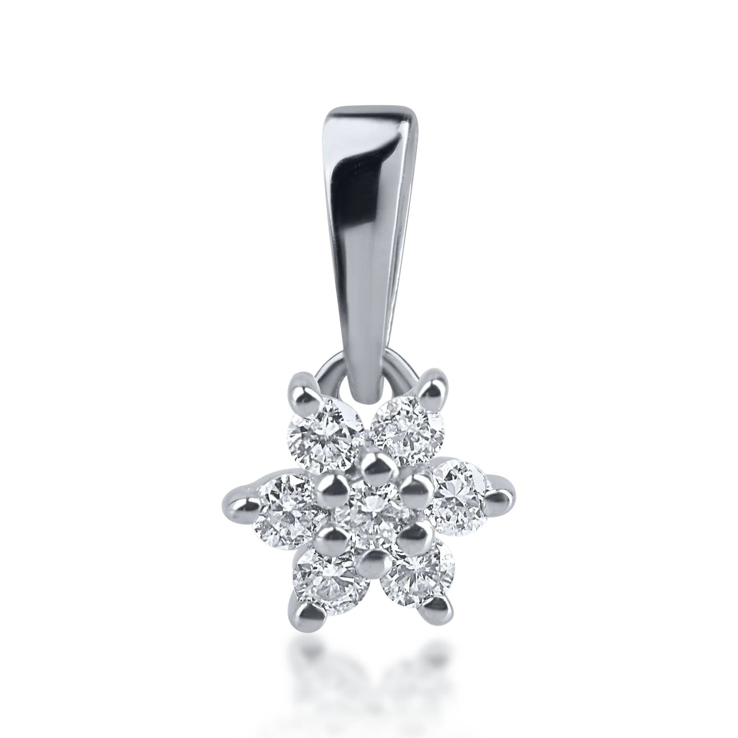 White gold pendant with 0.068ct diamonds