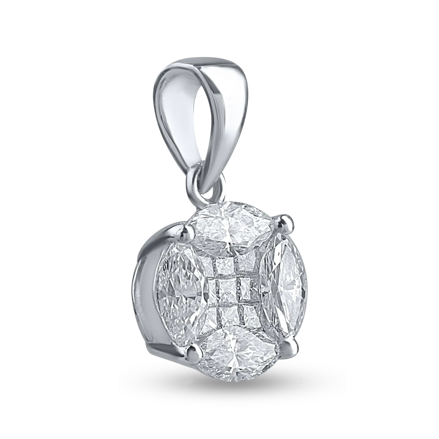 White gold pendant with 0.88ct diamonds