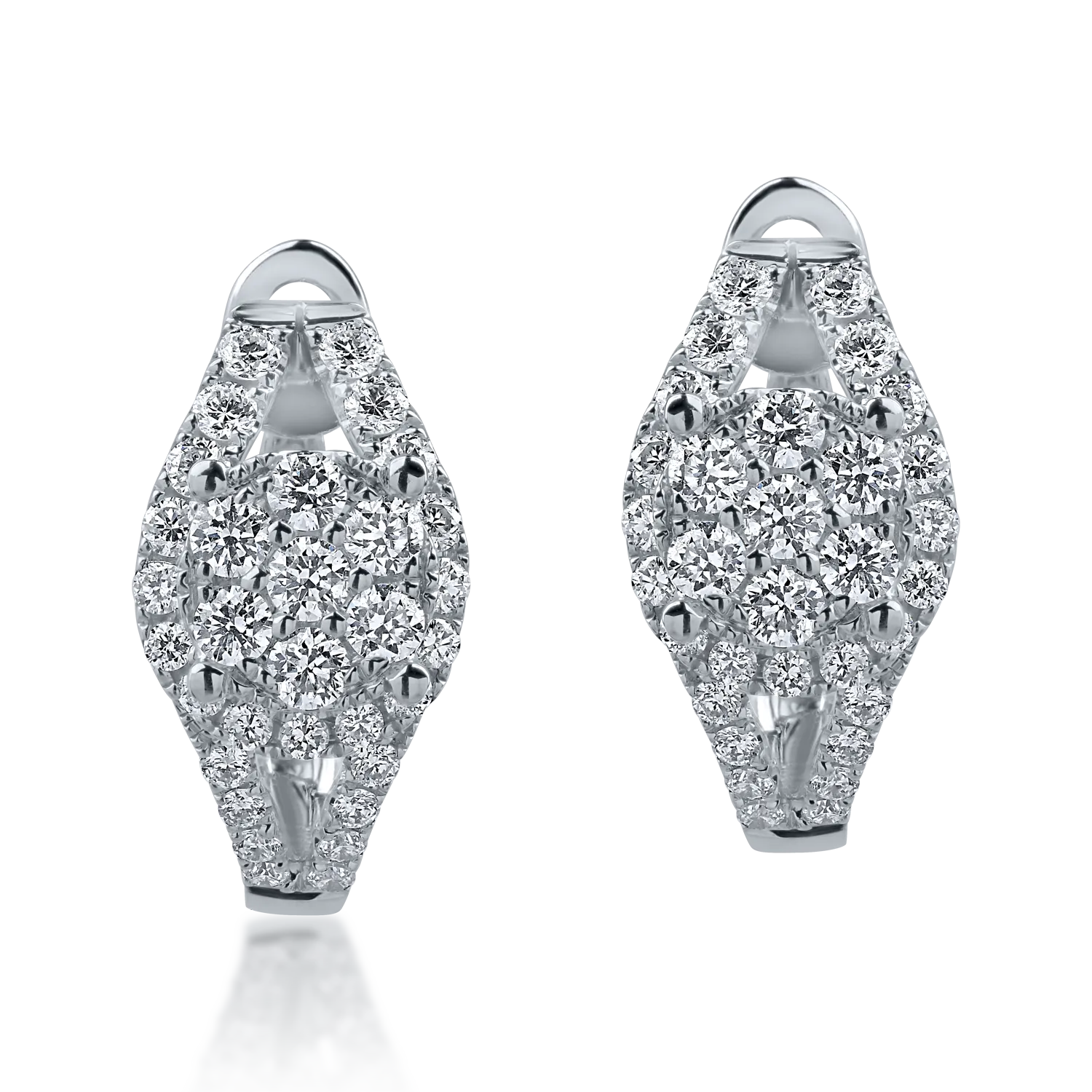 Cercei din aur alb cu diamante de 0.5ct-155967