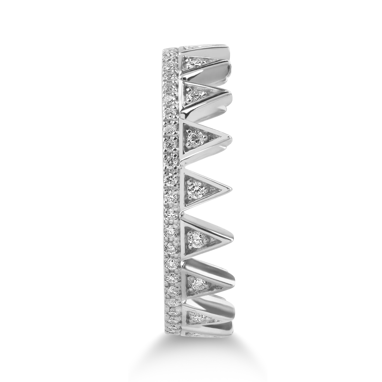 Inel din aur alb cu diamante de 0.1ct