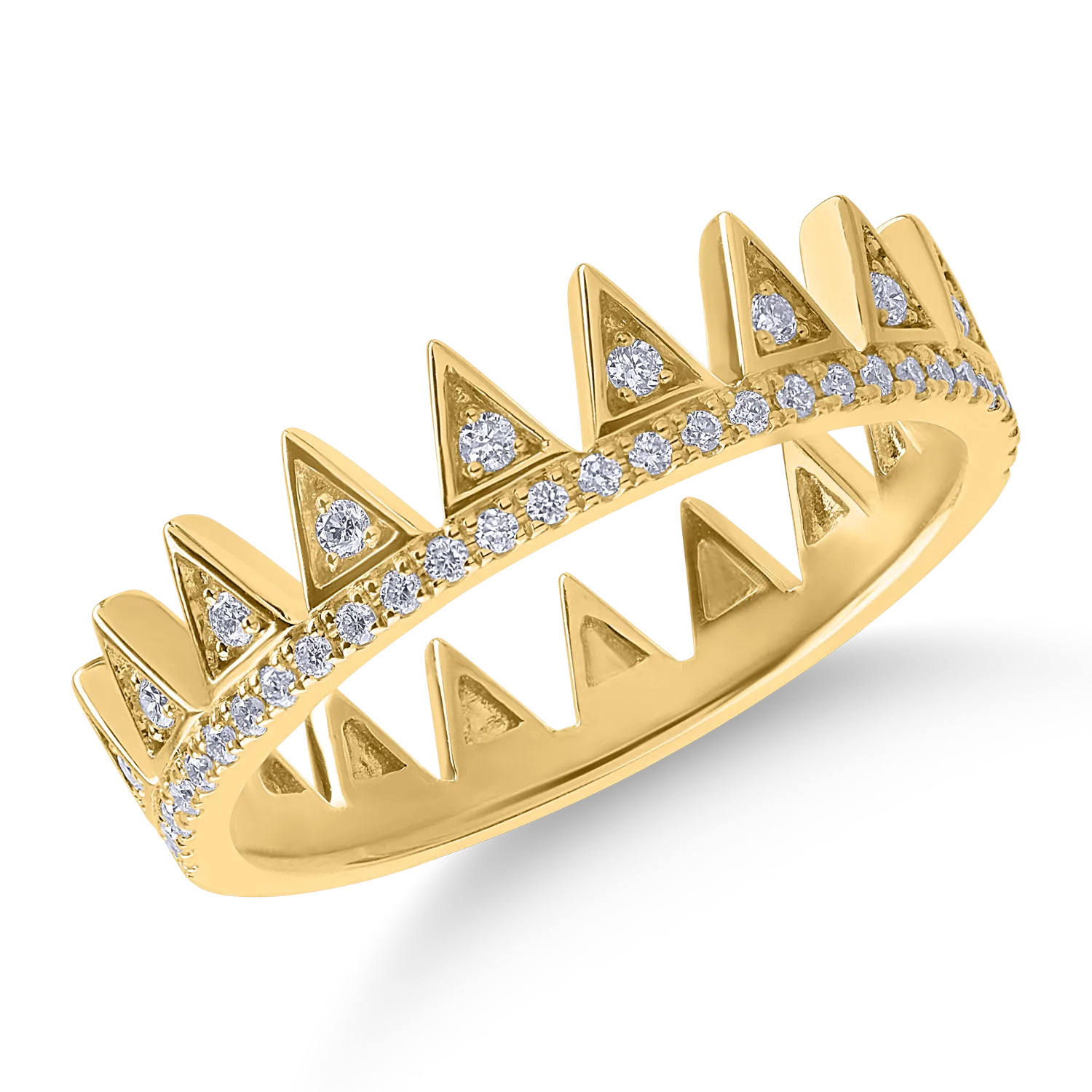 Inel din aur galben cu diamante de 0.19ct-163704