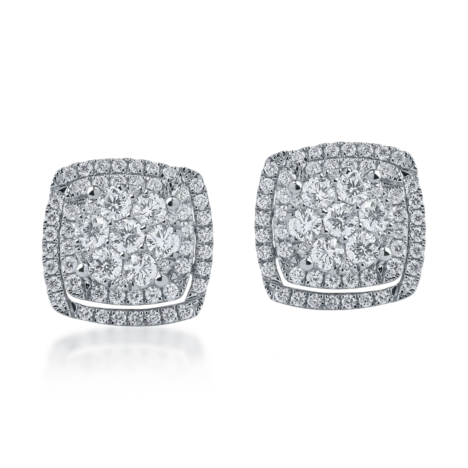 White gold earrings with 0.7ct diamonds