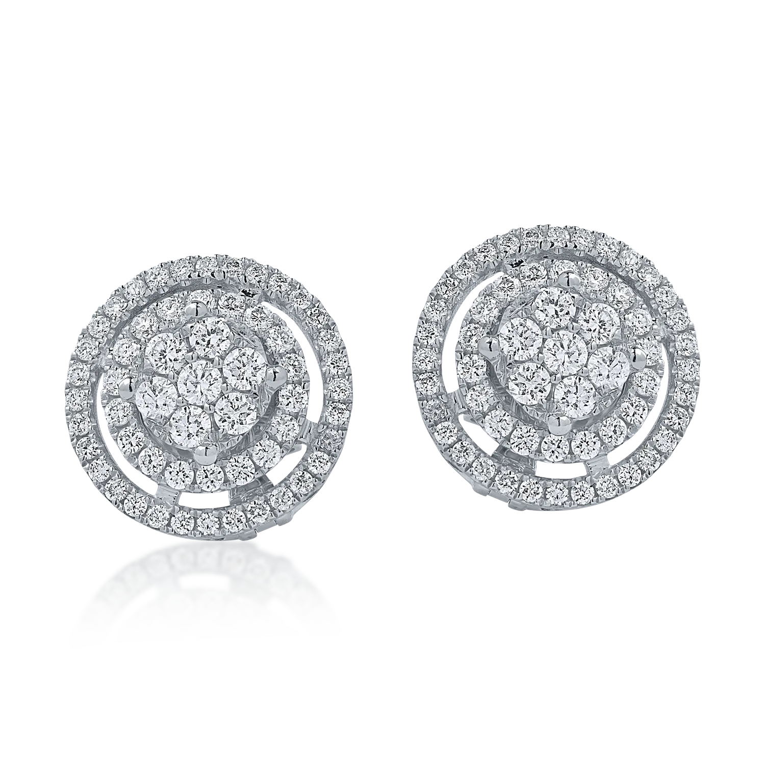 White gold earrings with 0.59ct diamonds
