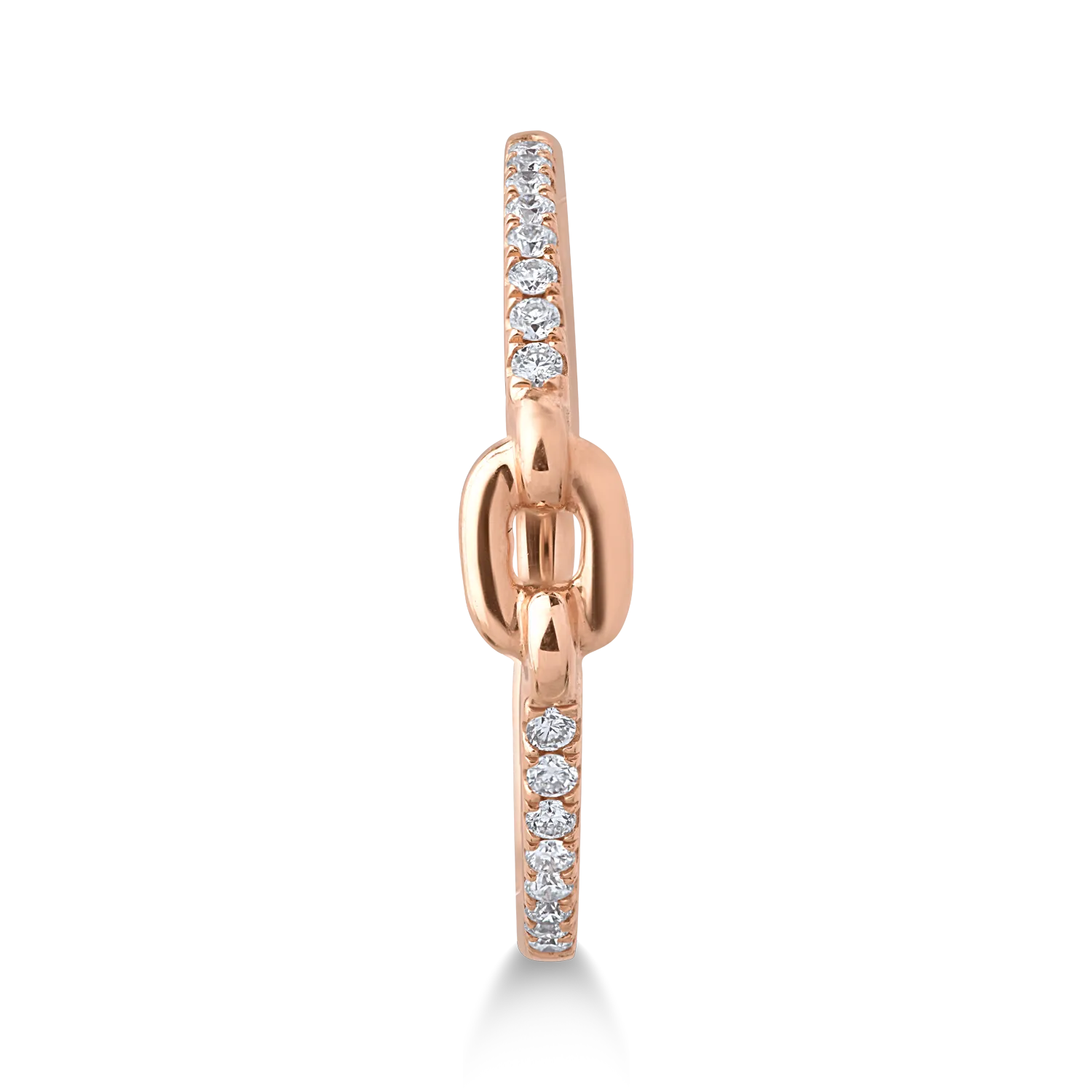 Rose gold ring with 0.10ct diamonds