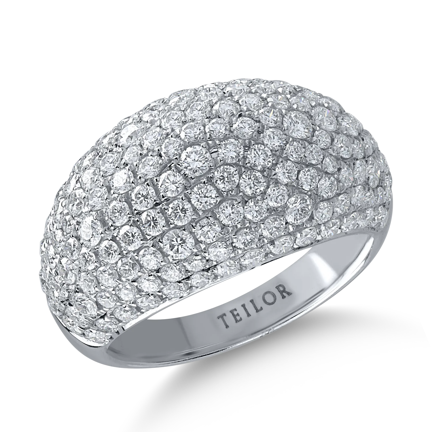 Fehérarany gyűrű 2.62ct gyémántokkal