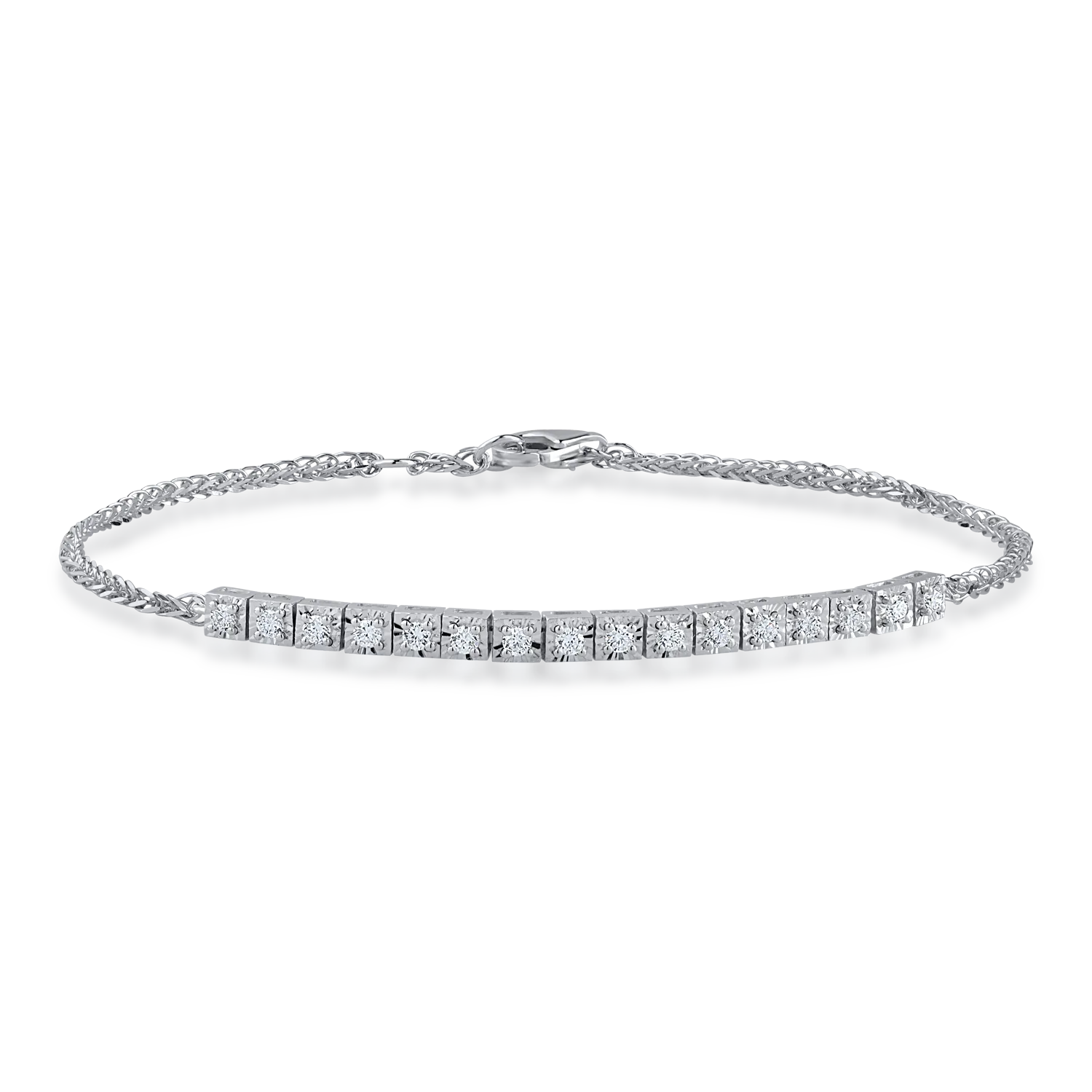 White gold bracelet with 1.29ct diamonds