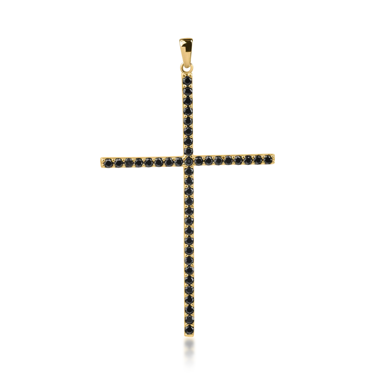 Yellow gold cross pendant