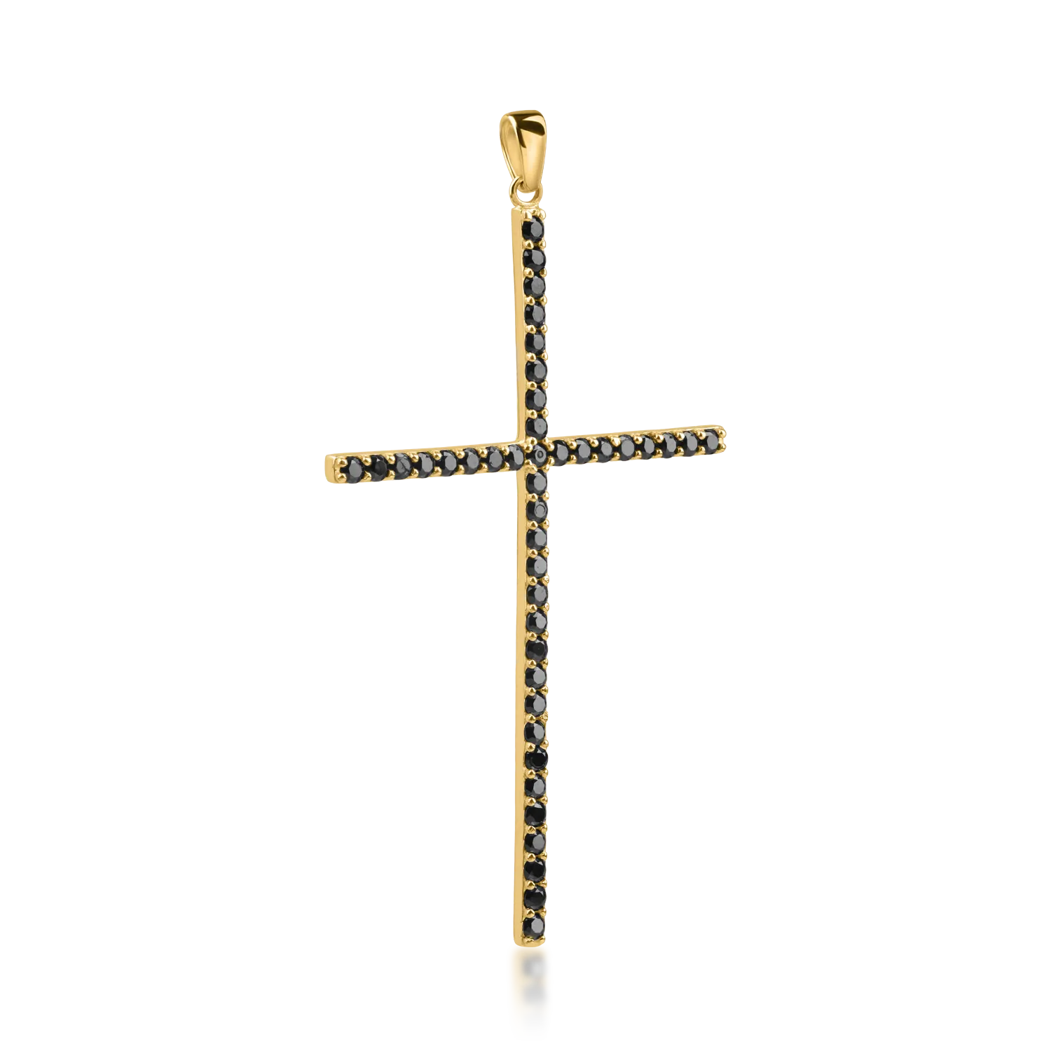Yellow gold cross pendant