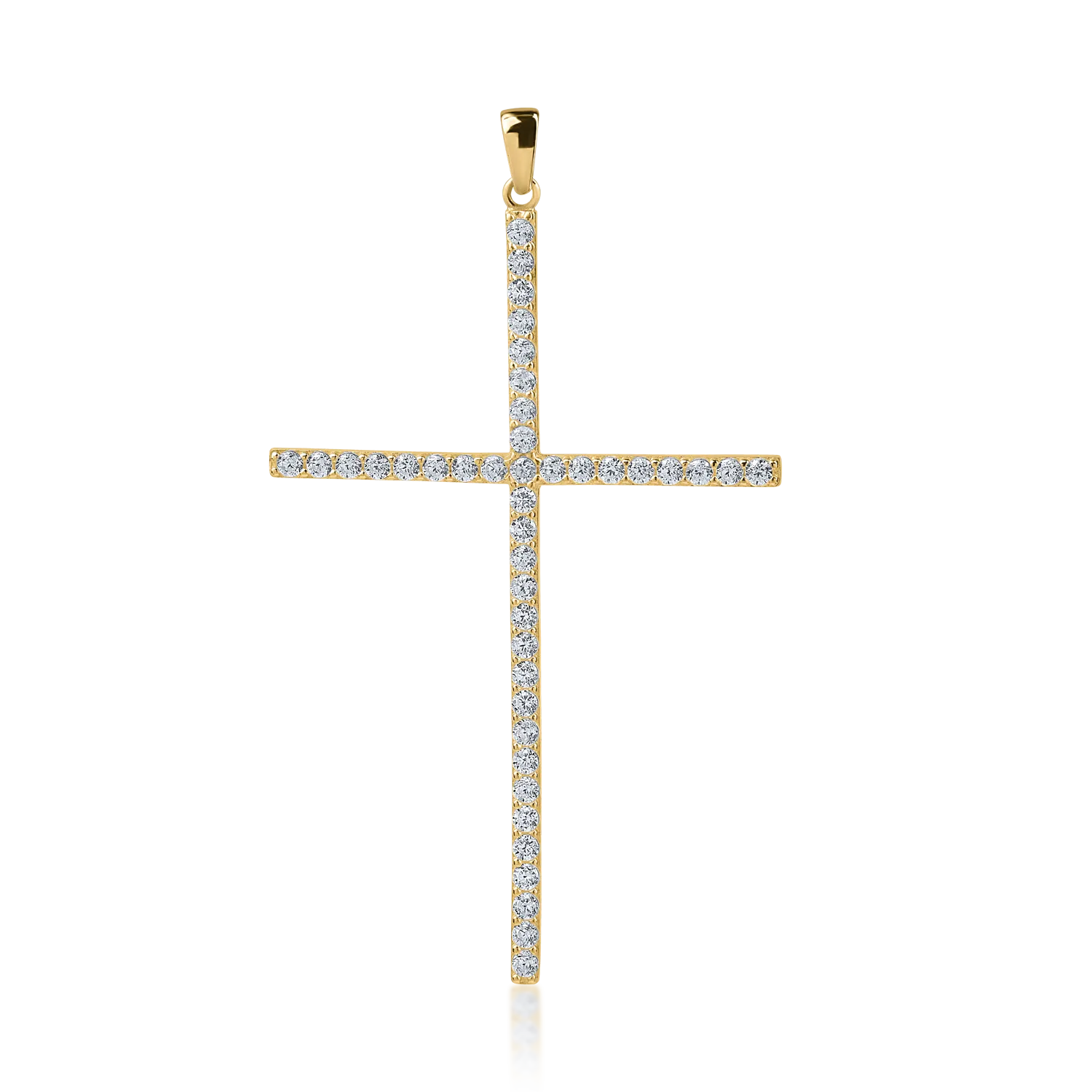 Yellow gold cross pendant