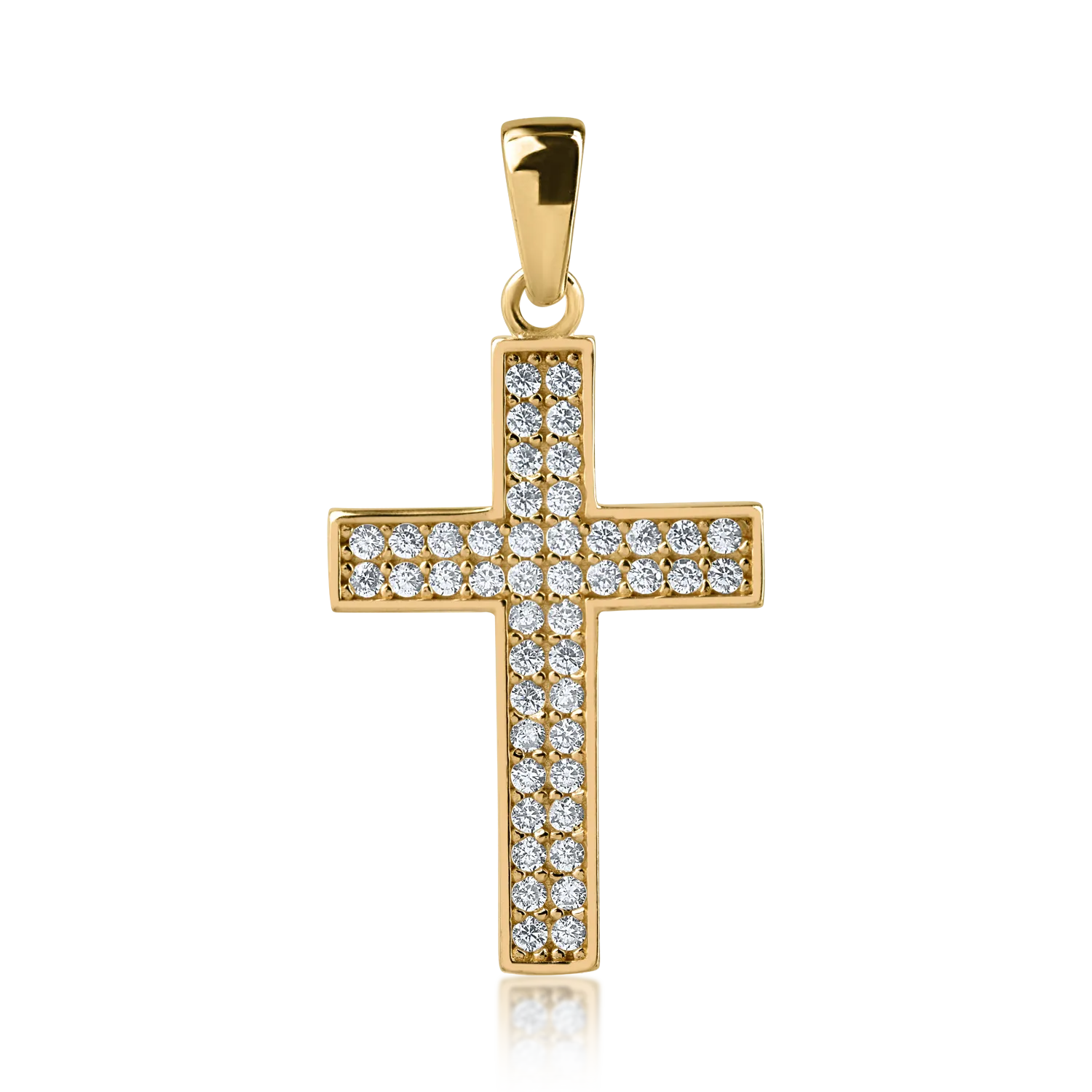 Pandantiv cruce din aur galben-156925