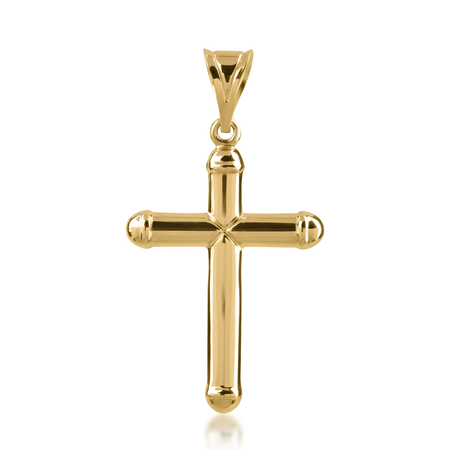 Yellow gold cross pendant