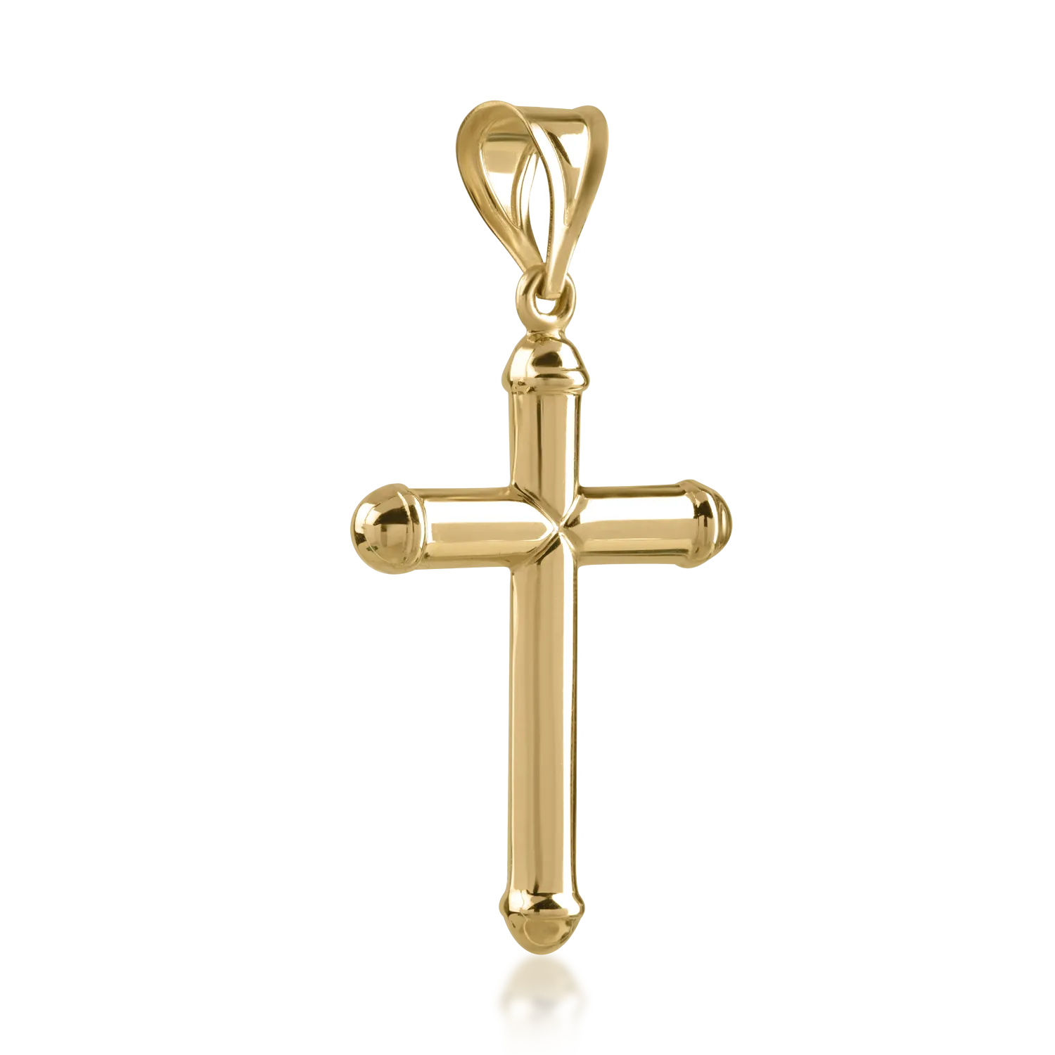 Yellow gold cross pendant