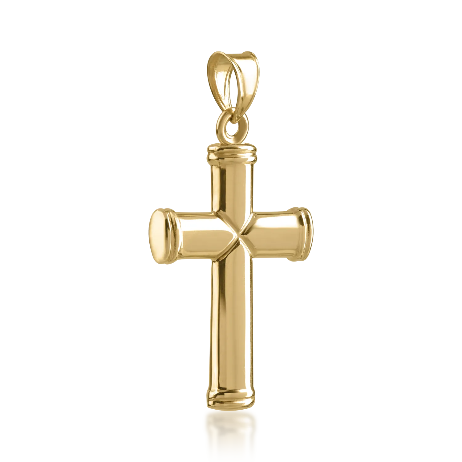 Yellow gold cross pendant