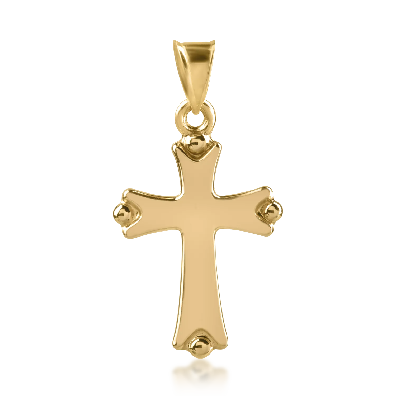 Yellow gold cross pendant