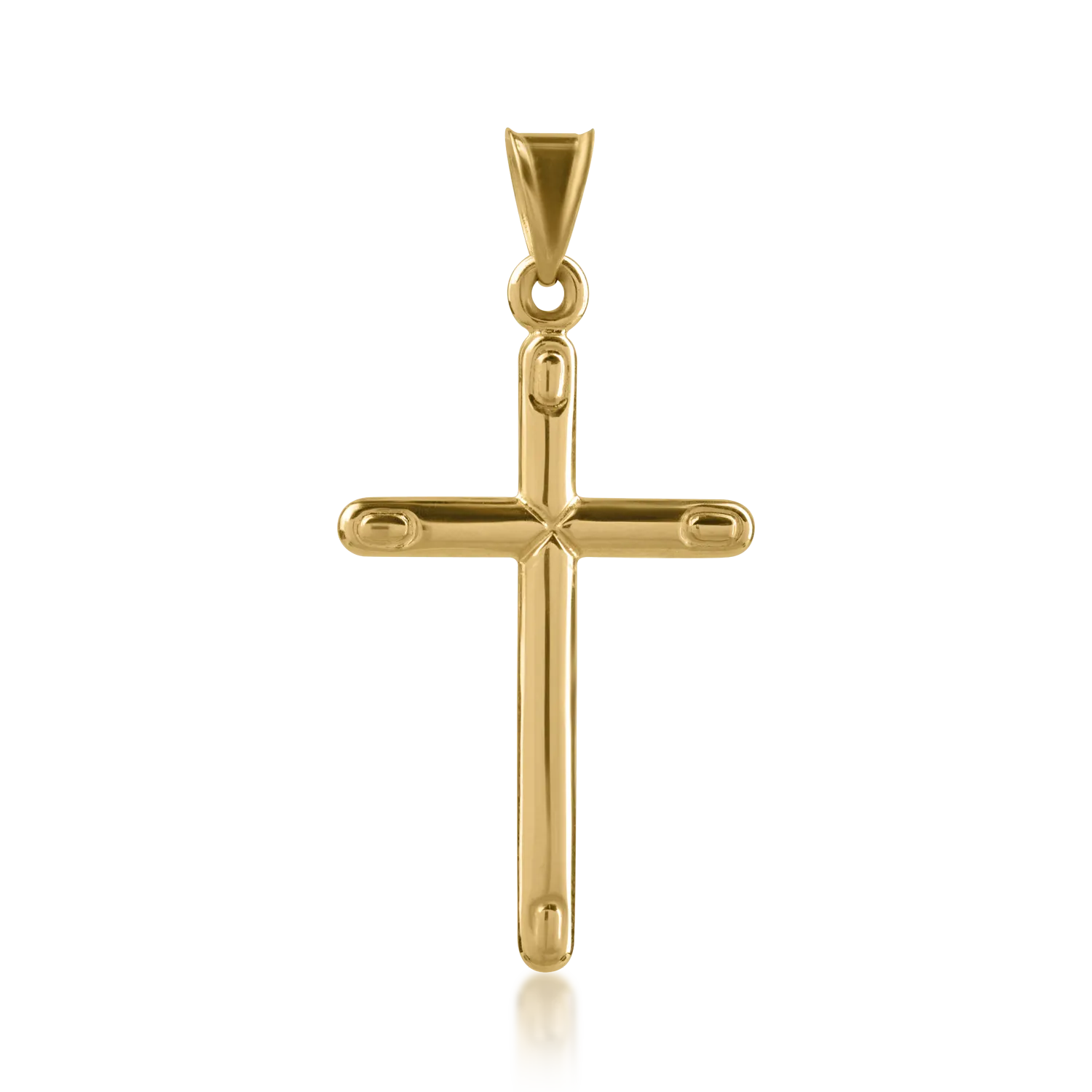 Krzyżyk z żółtego złota
