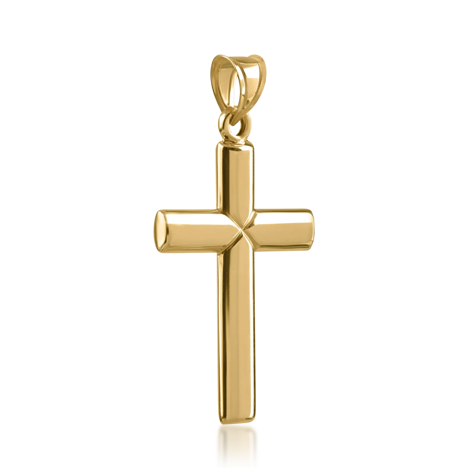 Yellow gold cross pendant