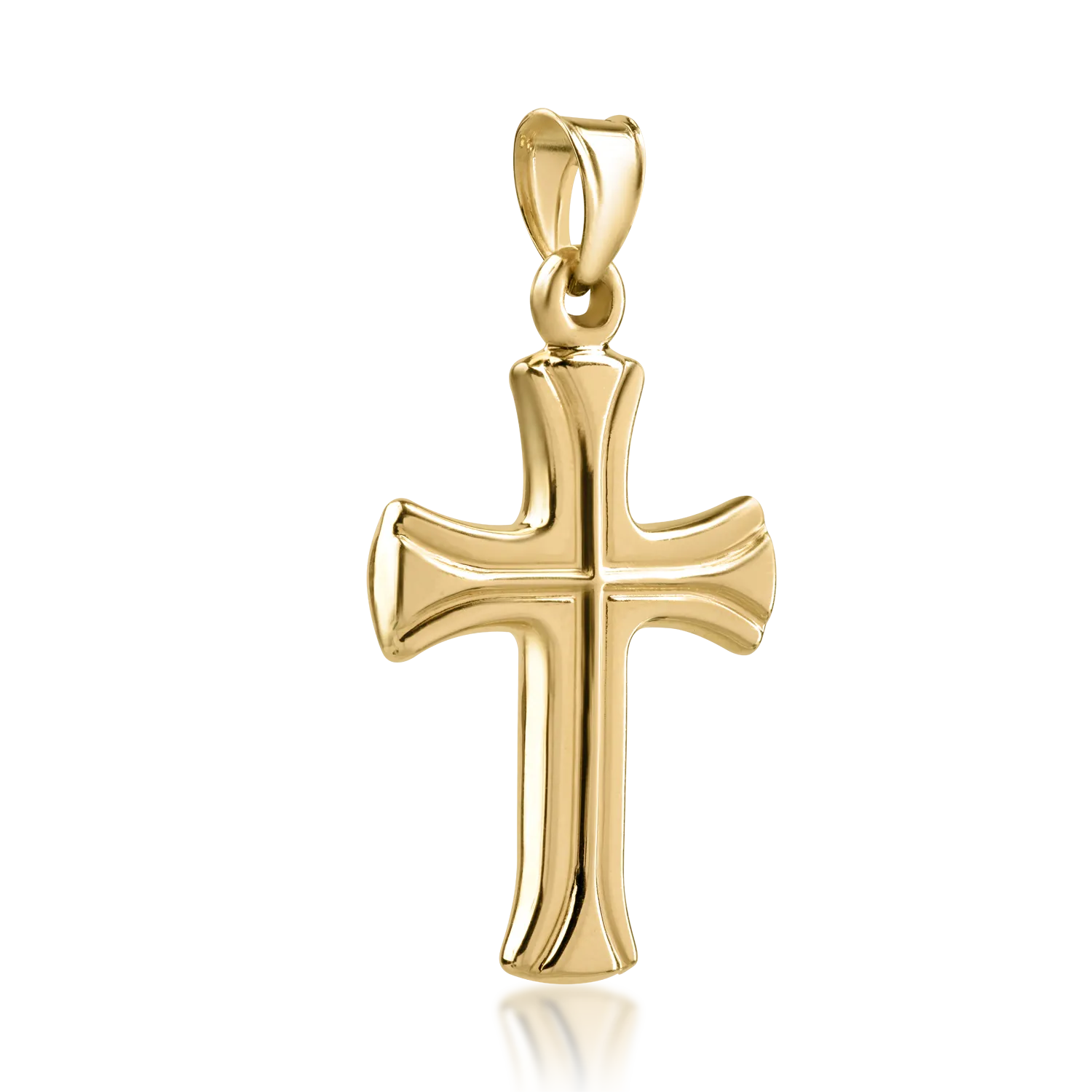 Krzyżyk z żółtego złota