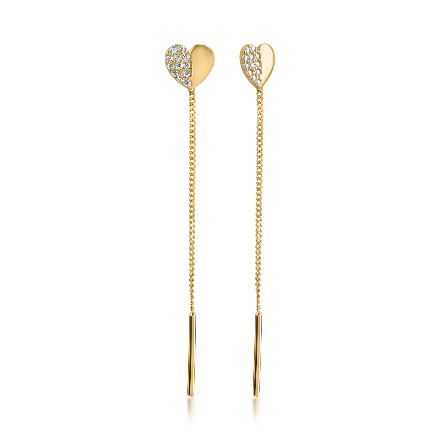 Kolczyki z żółtego złota