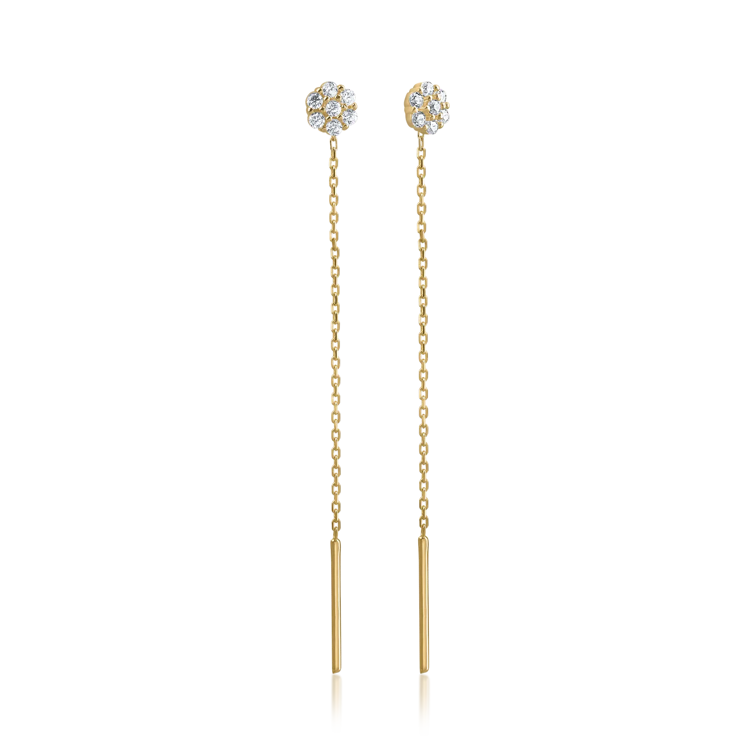 Kolczyki z żółtego złota