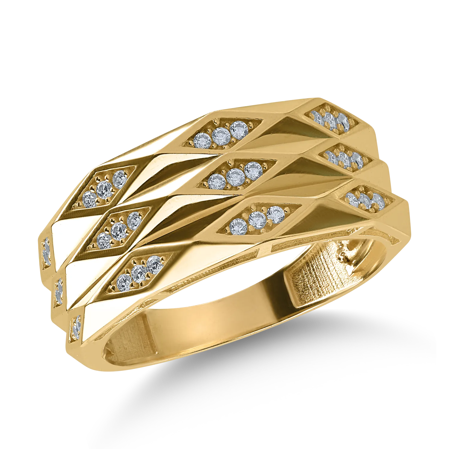 Yellow gold ring