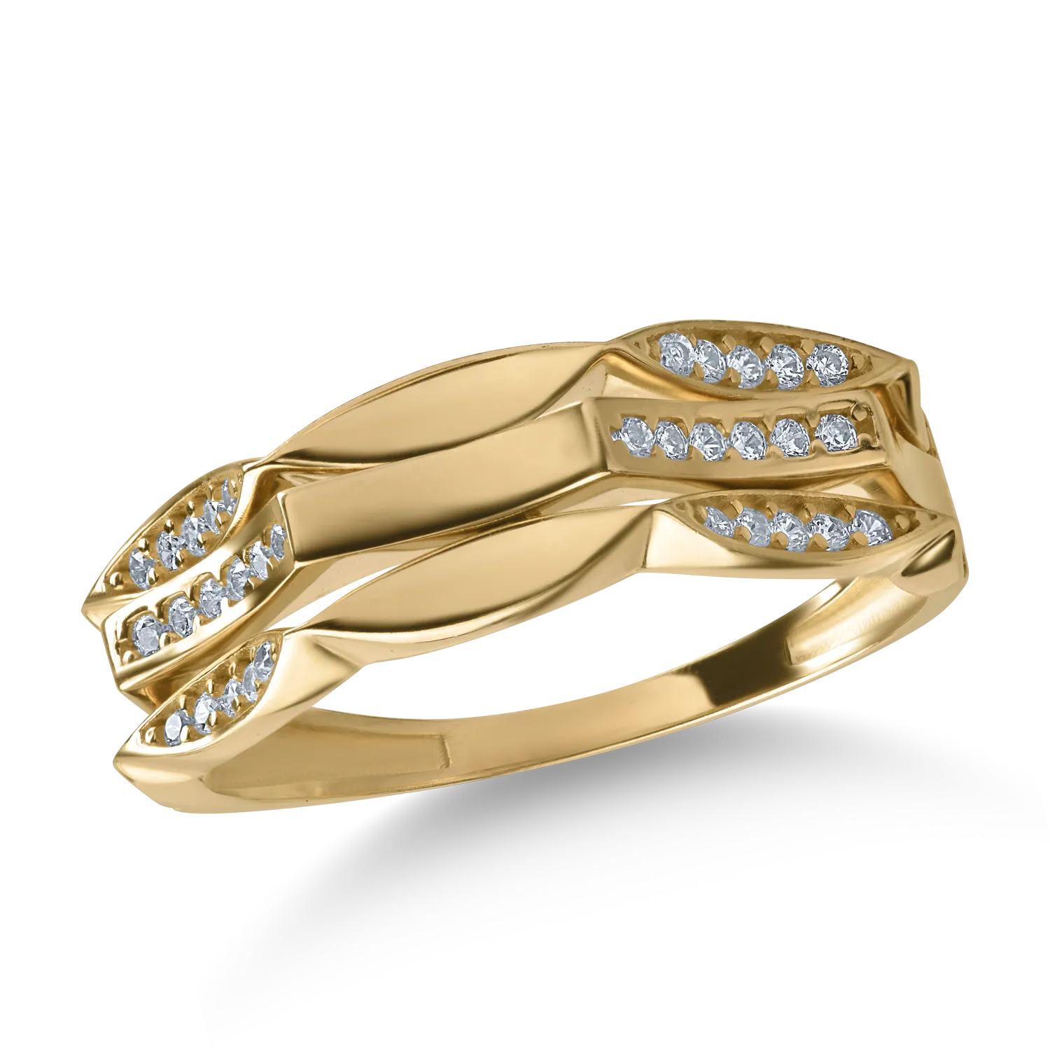 Yellow gold ring