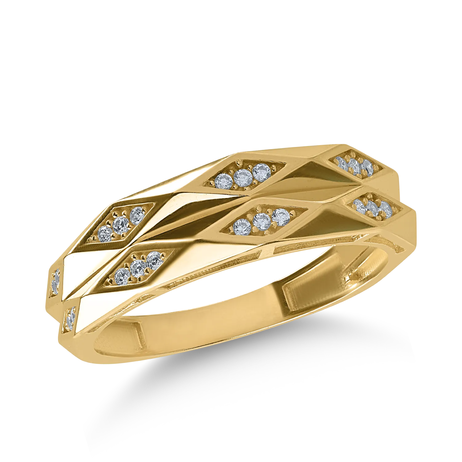 Yellow gold ring