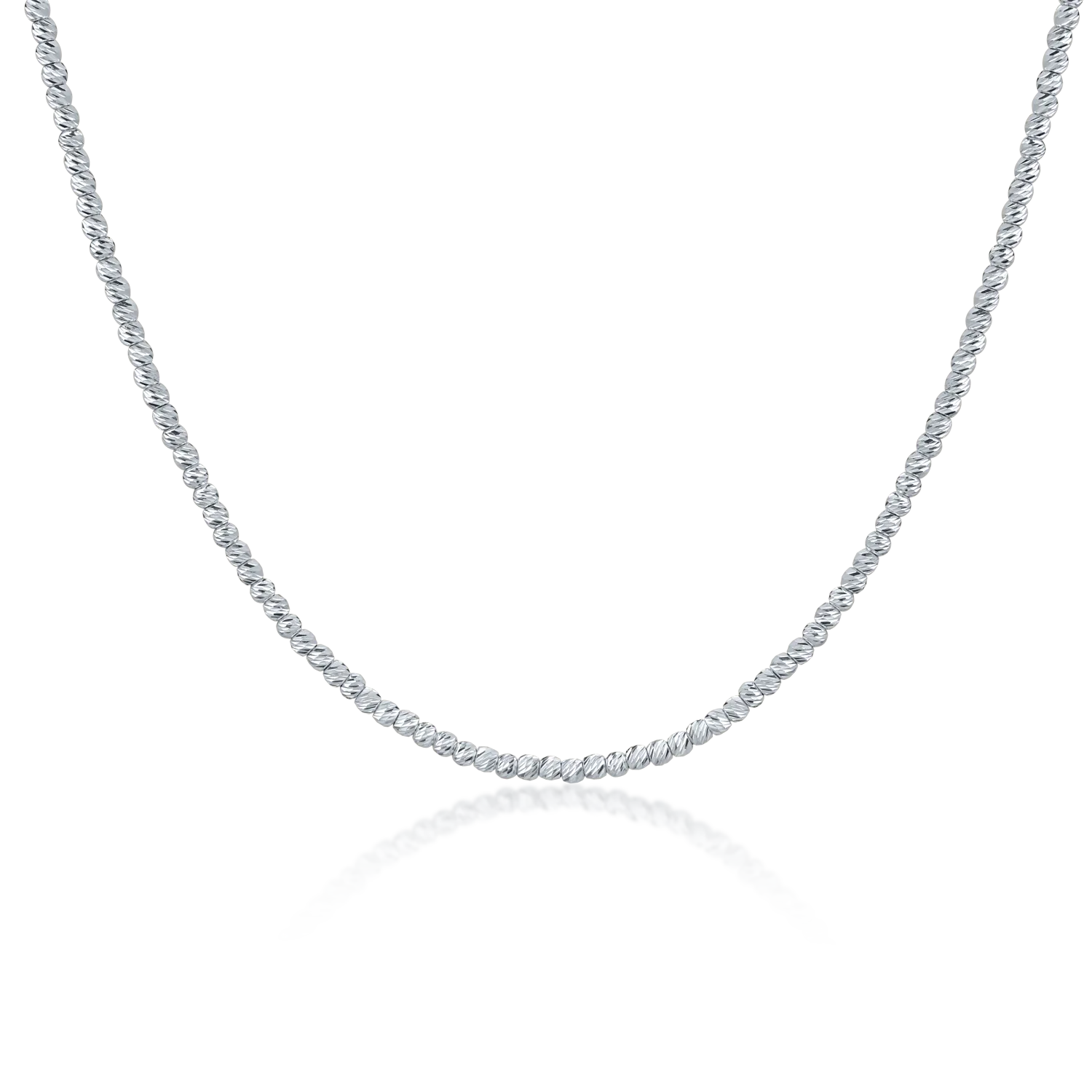 White gold necklace