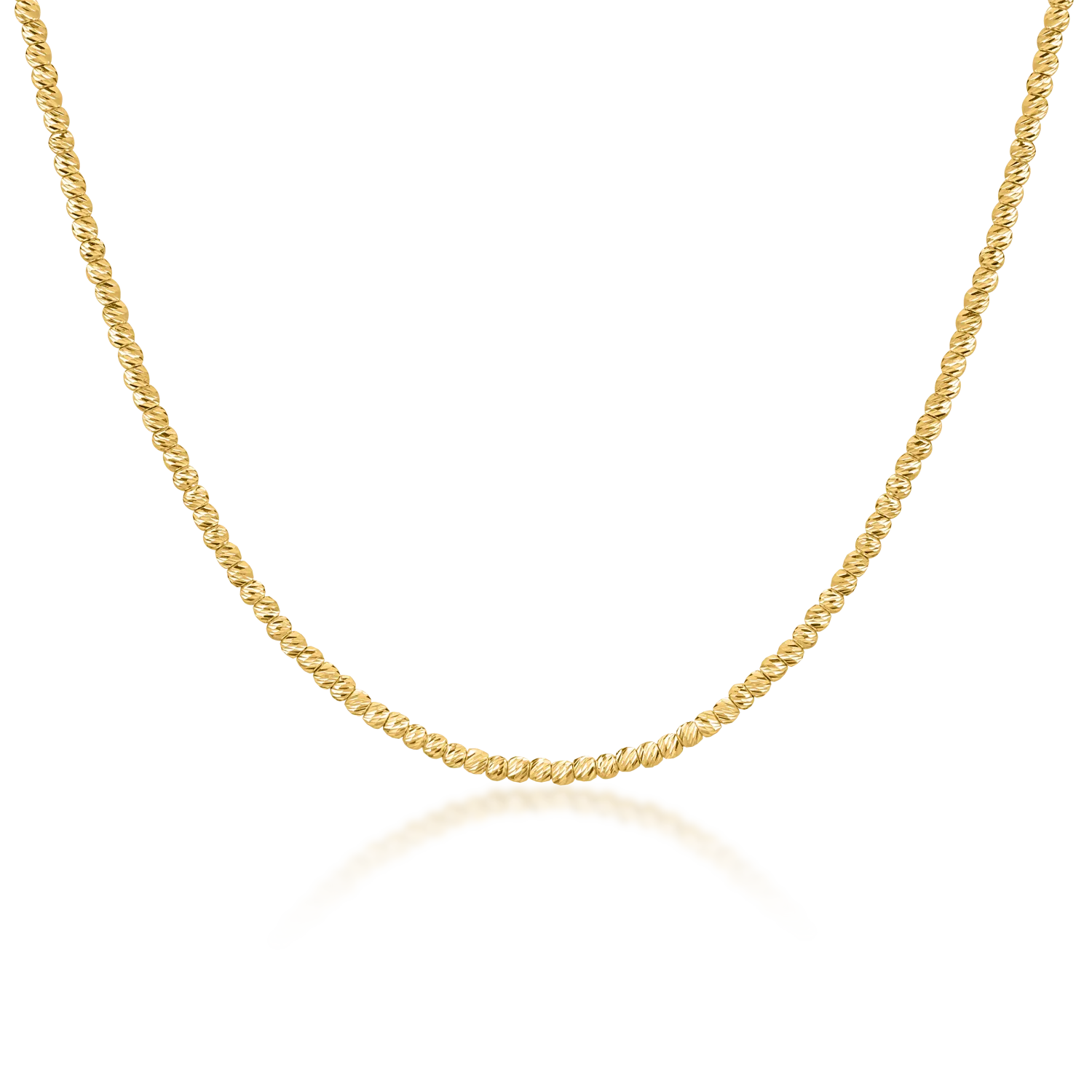 Yellow gold necklace