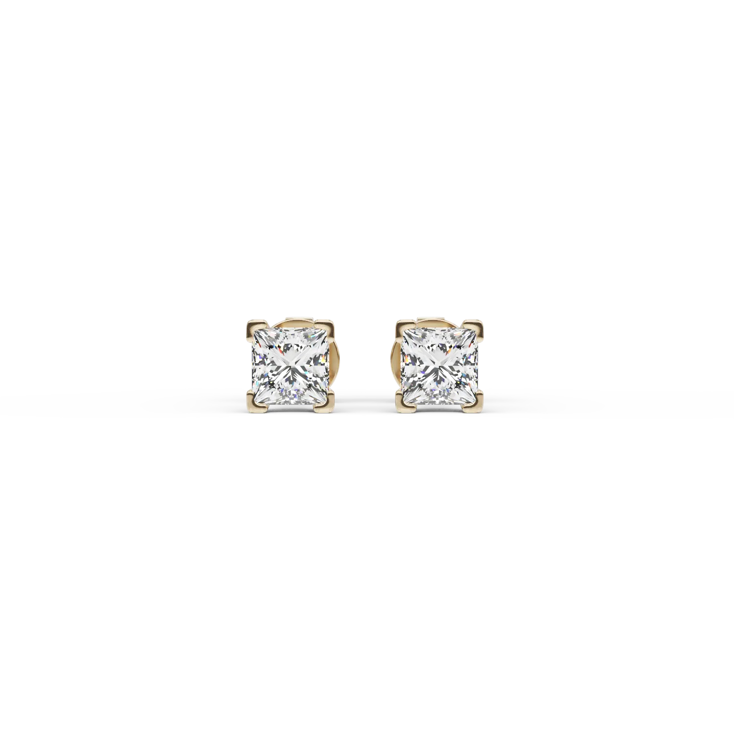 Yellow gold earrings with 0.32ct diamonds