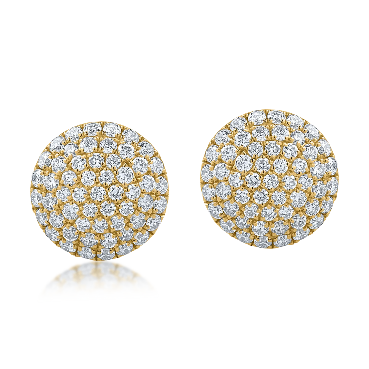 Cercei din aur galben cu diamante de 1.01ct-160557