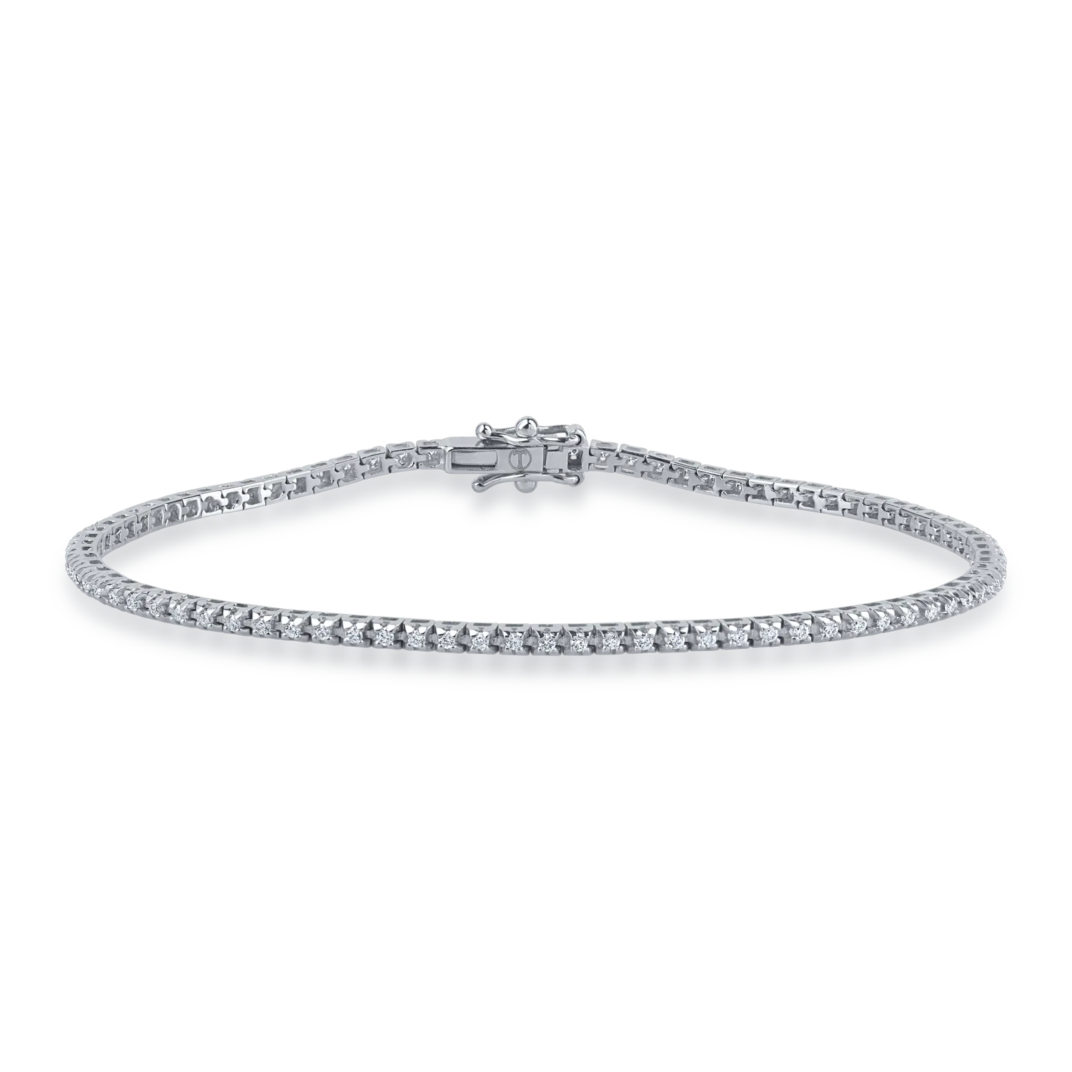 White gold tennis bracelet with 0.45ct diamonds