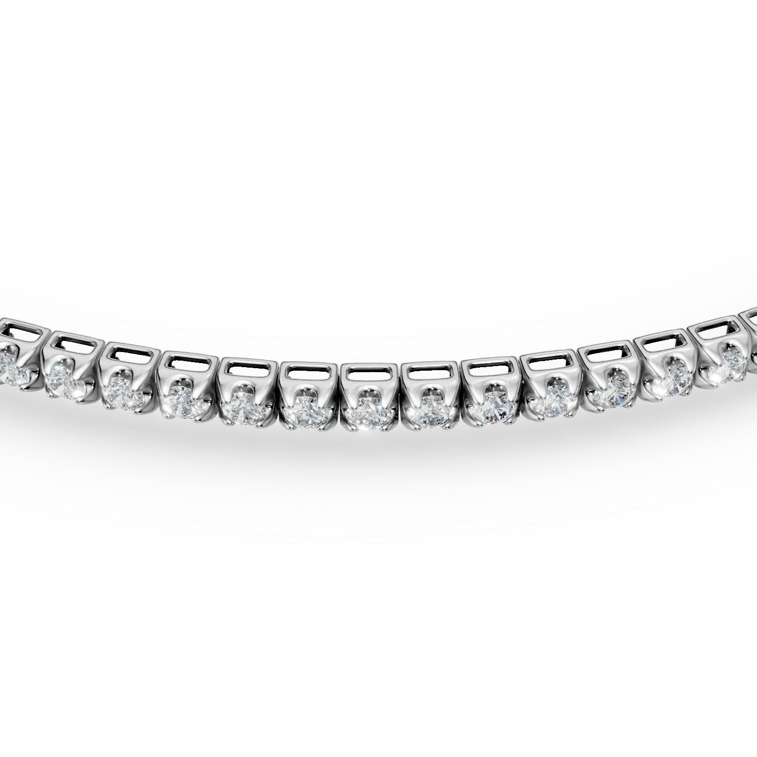 Fehérarany tenisz karkötő 0.5ct gyémántokkal