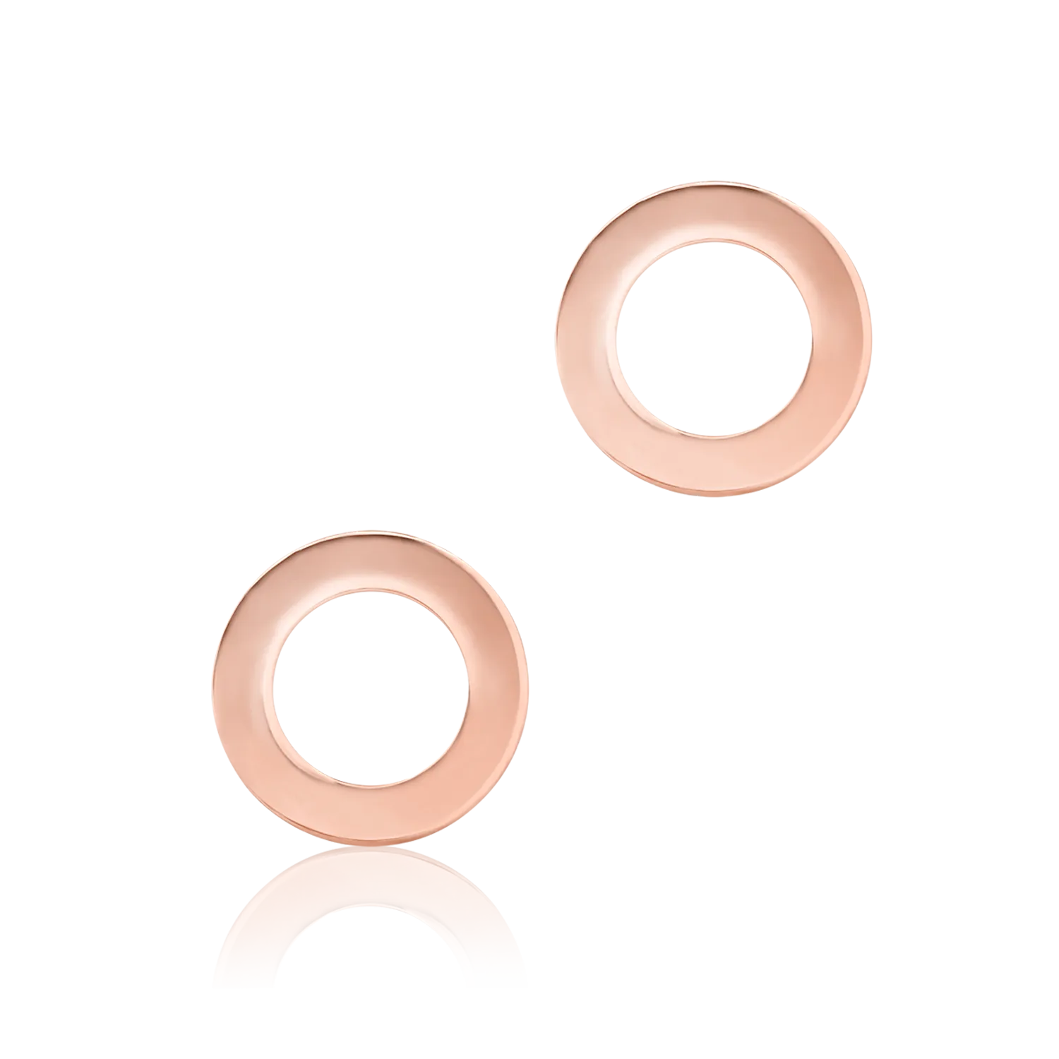 Обеци от розово злато