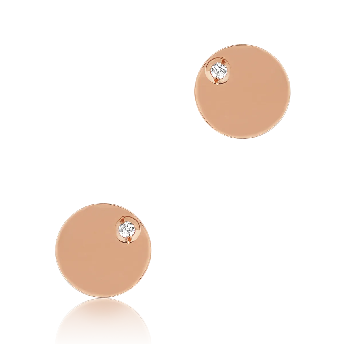 Rose gold earrings
