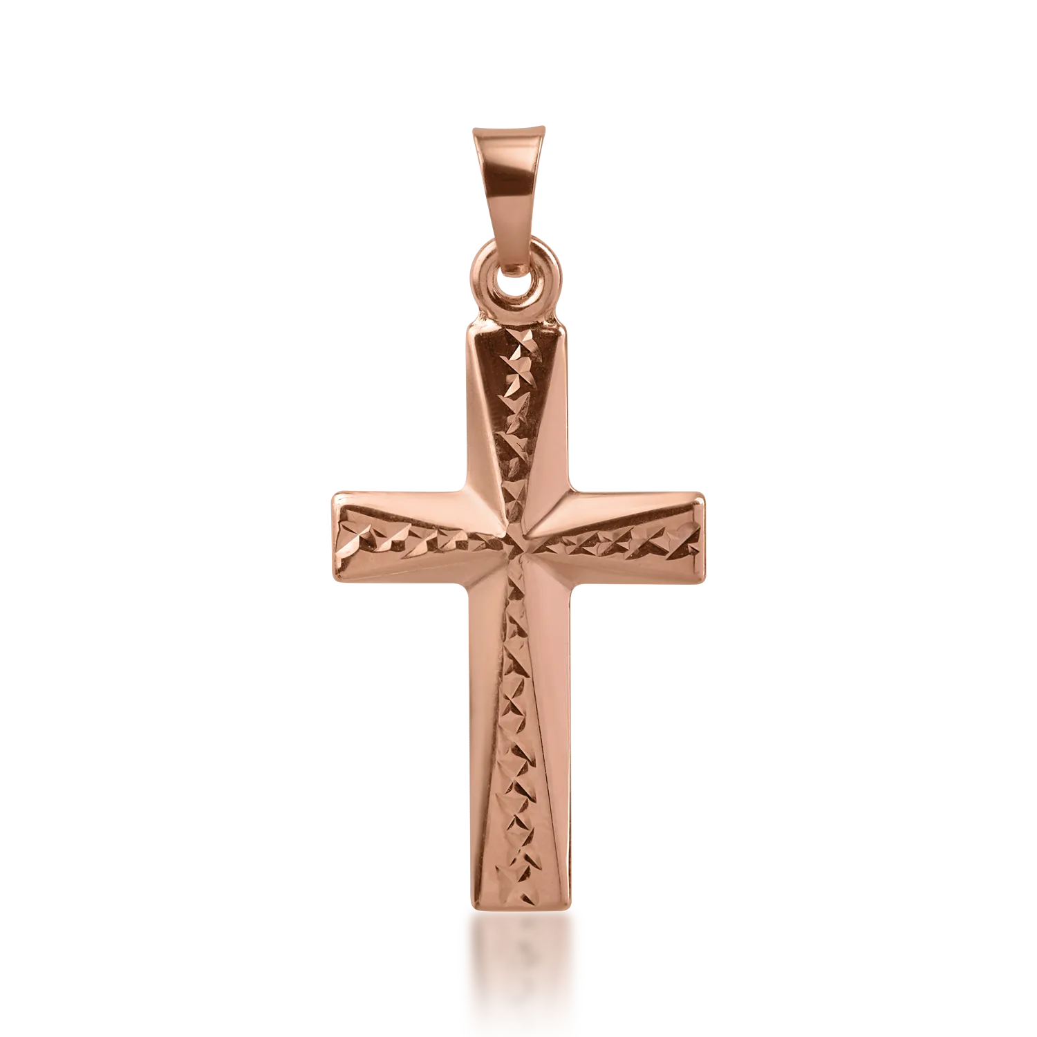 Rose gold cross pendant