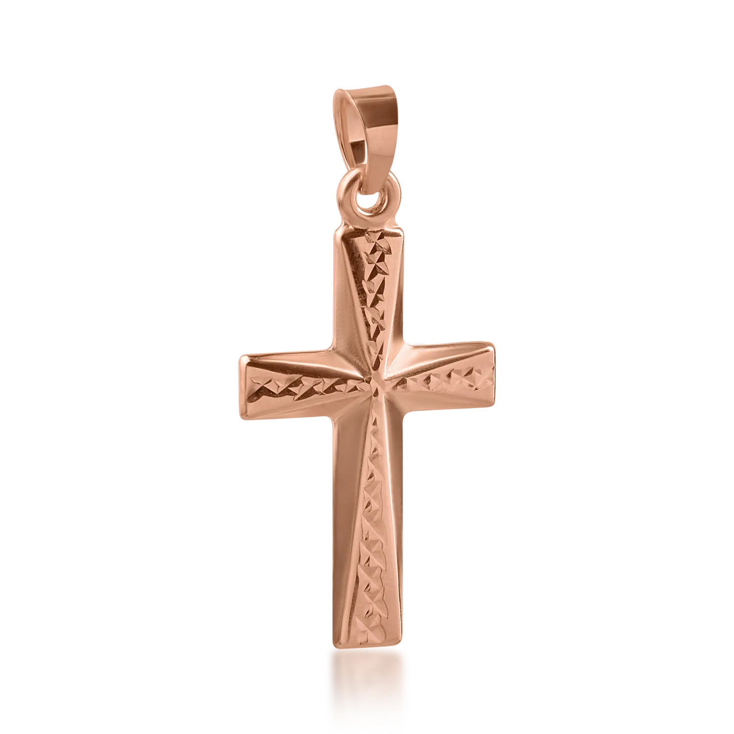 Rose gold cross pendant