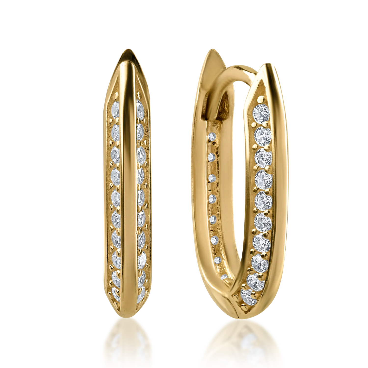 Kolczyki z żółtego złota