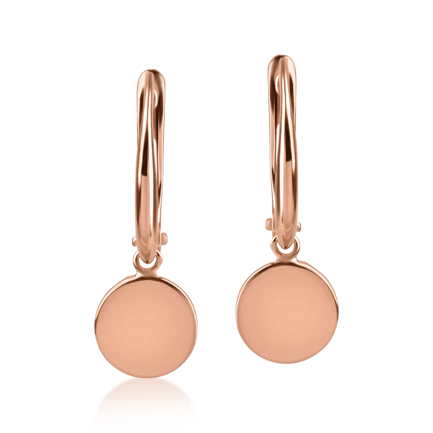 Rose gold earrings