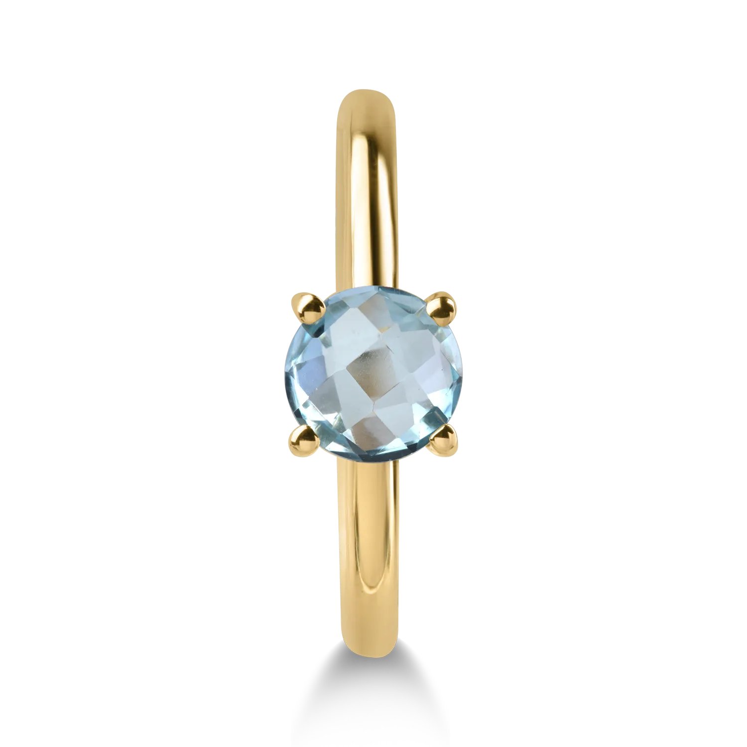Yellow gold ring with 0.95ct topaz