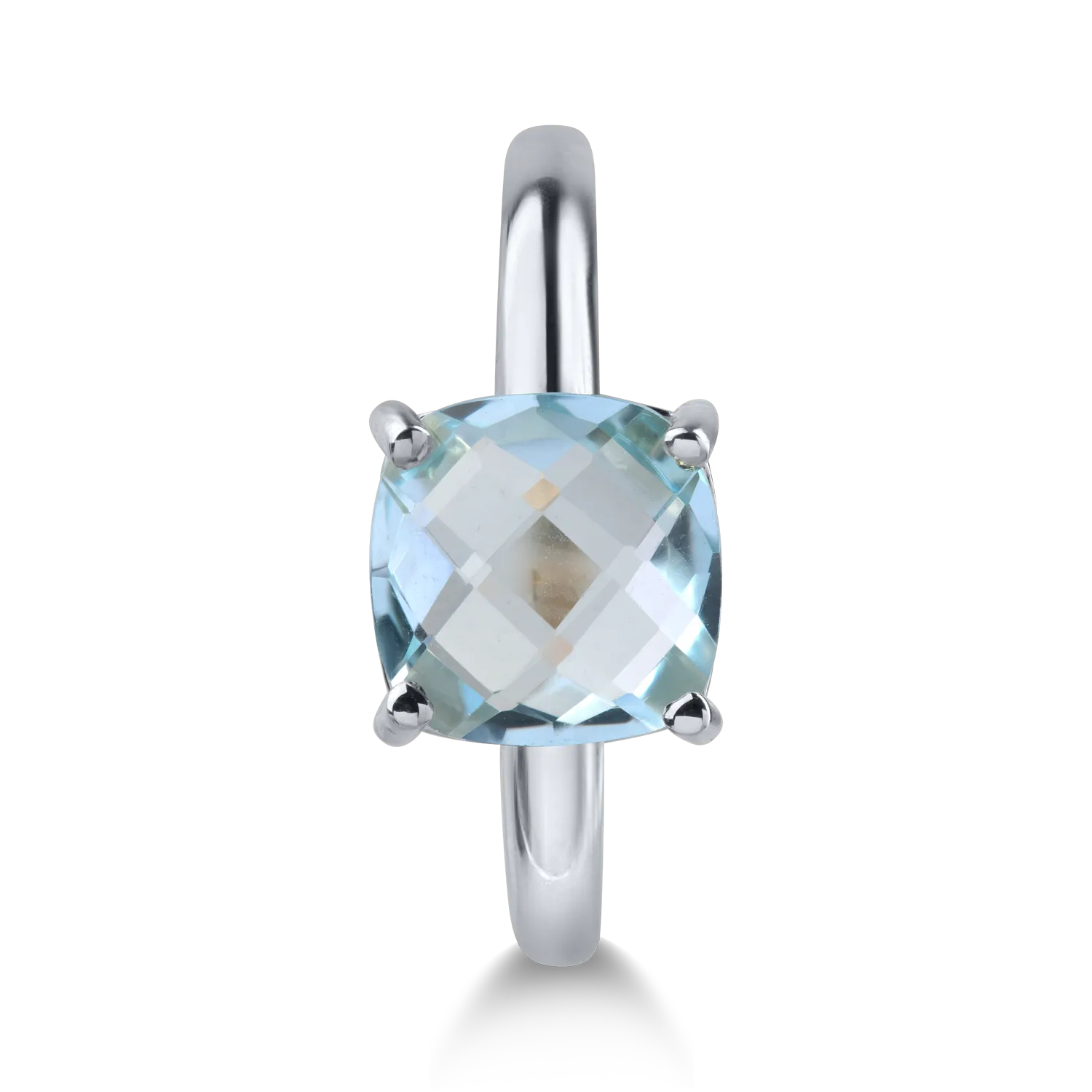 Inel din aur alb cu topaz de 2.5ct