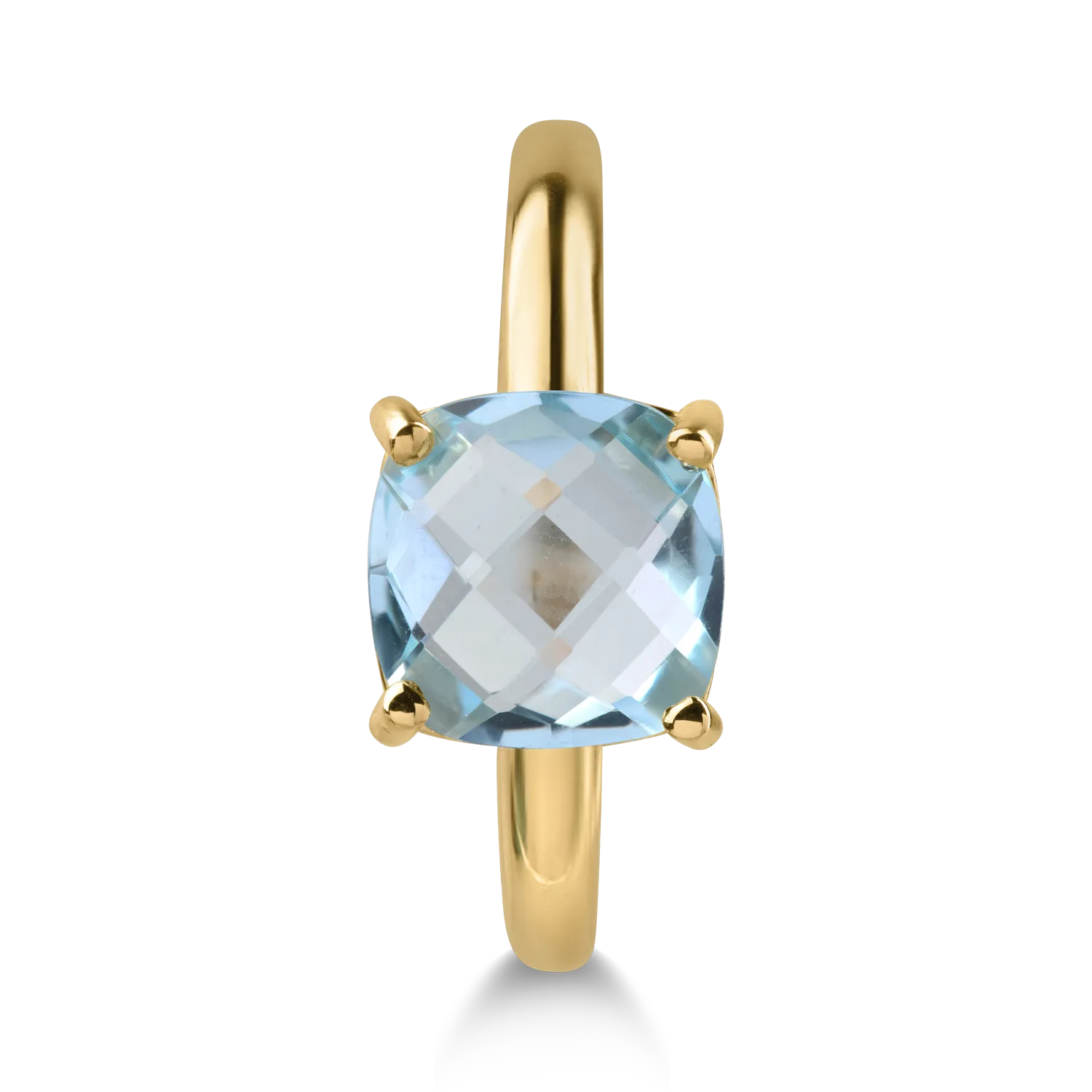 Pierścionek z żółtego złota z 2.5ct topazem