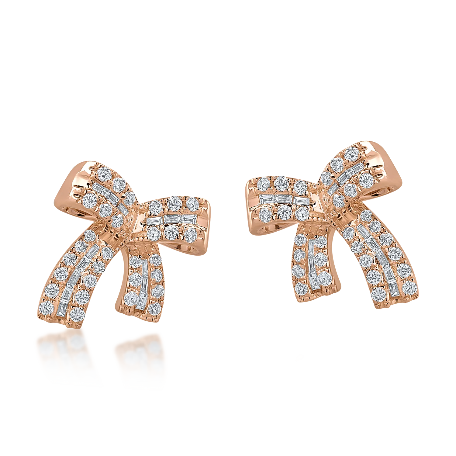 Rose gold earrings with 0.31ct diamonds